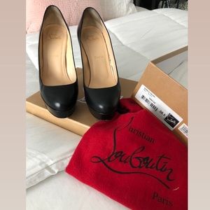 Christian Louboutin Bianca 140 KID Black Size 38.5